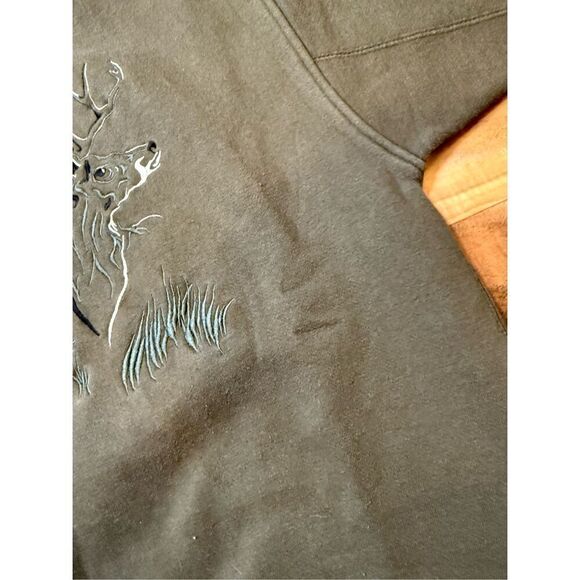 Size L - vintage 1990s embroidered deer hunting sweatshirt crewneck ￼ - Picture 5 of 8